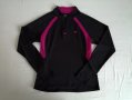 New Balance дамска спортна блуза с поло, цип и джоб отзад в сив и розов цвят р-р М (EU), снимка 1 - Спортни екипи - 41437691