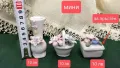 Мини порцеланови вазичка,кошничка и кутия за пръстен , снимка 1