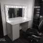 Огледало с осветление за фризьорски салони и професионален грим 