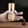 Златиста ръчна кафемелачка Barista Space Premium Hand Grinder., снимка 3