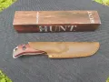 Ловен нож Benchmade HUNT голям с кожена кания, снимка 4