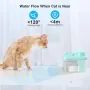 PcEoTllar котешки фонтан, 2 л Безжичен котешки фонтан със сензор за движение, син, снимка 7