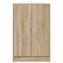 vidaXL Шкаф за обувки, дъб сонома, 60x35x92 см, инженерно дърво, снимка 4