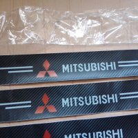 Карбонови стикери за прагове на автомобил Мицубиши Mitsubishi , снимка 2 - Аксесоари и консумативи - 42445217