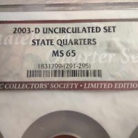 UNC State Quarters MS-65 D, снимка 4 - Нумизматика и бонистика - 42270462