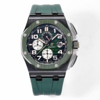 Мъжки часовник Audemars Piguet Royal Oak Offshore Green с швейцарски механизъм, снимка 1 - Луксозни - 40995142