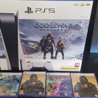 Ново !!! Конзола Sony Playstation 5 God of War + PS5 ПАКЕТ С ИГРИ, снимка 3 - PlayStation конзоли - 39077561