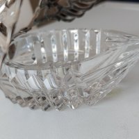 Прекрасен Сребърен съд за хайвер''лебед''-сребро- кристал ,сребърни, снимка 12 - Сервизи - 41473223