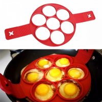 Удобна и практична силиконова форма за приготвяне на яйца и палачинки, снимка 6 - Прибори за хранене, готвене и сервиране - 39984008