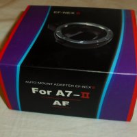 Адаптор (преходник) за обектив CANON EF към Sony E mount NEX ii, снимка 1 - Чанти, стативи, аксесоари - 41650202