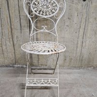 Ретро стол от метал, снимка 3 - Столове - 40357358
