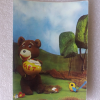 Редки картички Мечо Пух от 1986г, снимка 2 - Колекции - 36185995