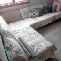 Продавам ъглов диван с удобна функция сън, размер 2.75-1.90, снимка 1 - Дивани и мека мебел - 44588688