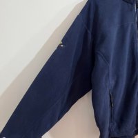 Марково еластично поларено горнище с цип и джобове с ципове в тъмно синьо, снимка 3 - Спортни дрехи, екипи - 39969712