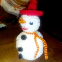 Ръчно плетен Снежни човеци, снимка 4 - Декорация за дома - 38775790