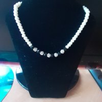 Колие от естествени перли с опал, снимка 2 - Подаръци за жени - 22322280