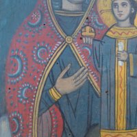 Стара българска икона ''Триптих'', снимка 4 - Колекции - 42154675