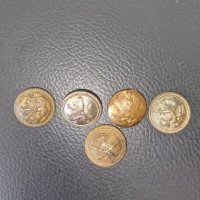 Лот Княжески Царски копчета от военна униформа  , снимка 1 - Антикварни и старинни предмети - 44475441