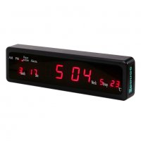 CX808 LED електронен часовник с големи цифри, снимка 7 - Други стоки за дома - 35762162