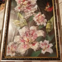 Рамка с лъскави цветя, снимка 3 - Други стоки за дома - 38810013