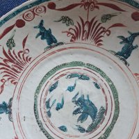   . Zhangzhou or “Swatow” ware. Late Ming.     Стара китайска чиния , китайски порцелан, снимка 8 - Антикварни и старинни предмети - 41681385