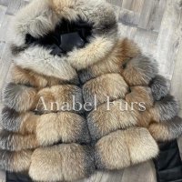 Дамско палто от естествен косъм и естествена кожа, снимка 13 - Якета - 34455047