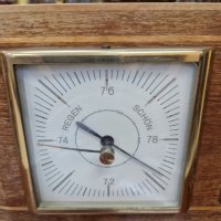 Антикварен френски барометър с термометър , снимка 6 - Антикварни и старинни предмети - 39416505