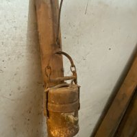 Стара миньорска лампа, снимка 1 - Други ценни предмети - 39279618
