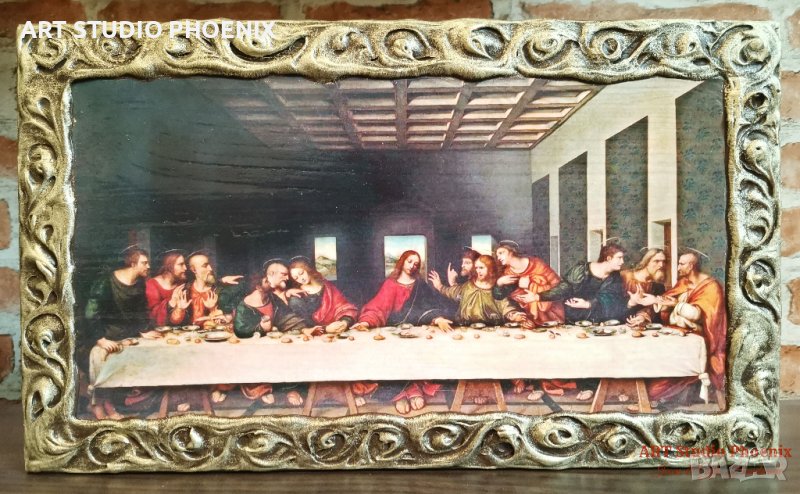 Икона Тайната вечеря icona Tainata Vecheria icon Last Supper, снимка 1