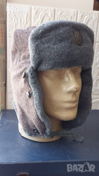 СССР-Съветска зимна военна ушанка,1970г-85г., снимка 1