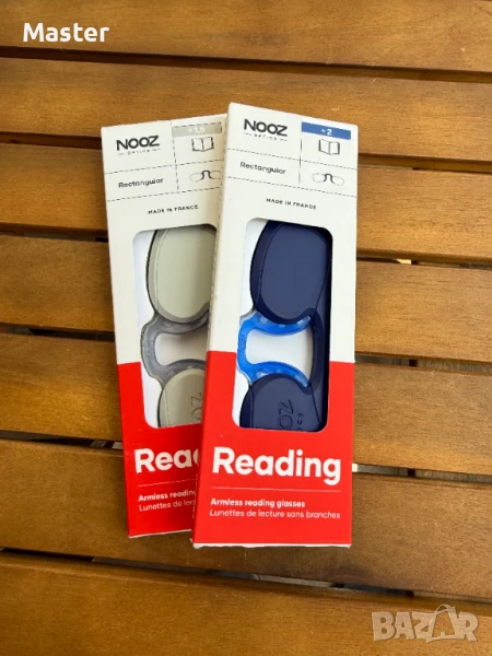 +2.0 Nooz Optics Готови очила за четене, Сиви, снимка 1