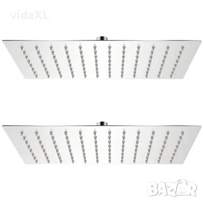 vidaXL Душ пити от неръждаема стомана, 2 бр, 20x30 cм(SKU:275944), снимка 1