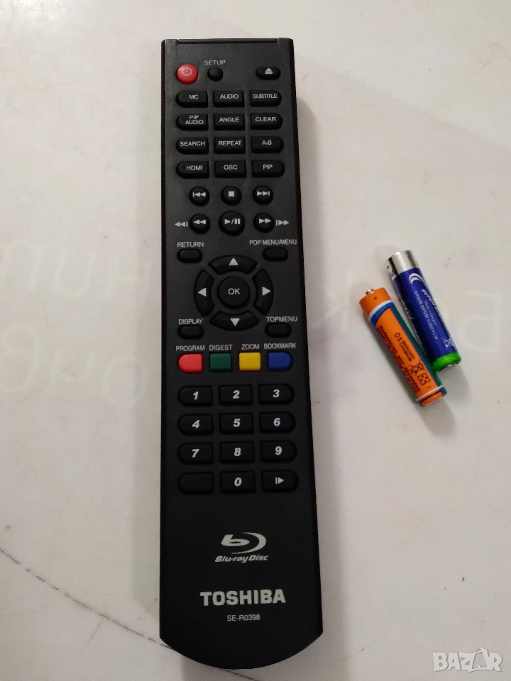 Дистанционно за Blu-Ray Disc TOSHIBA , снимка 1