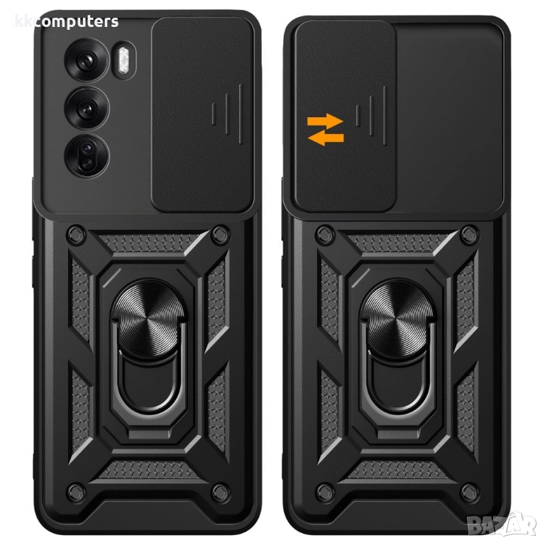 Oppo Reno12 Pro Удароустойчив Ring Holder Калъф и Протектор, снимка 1