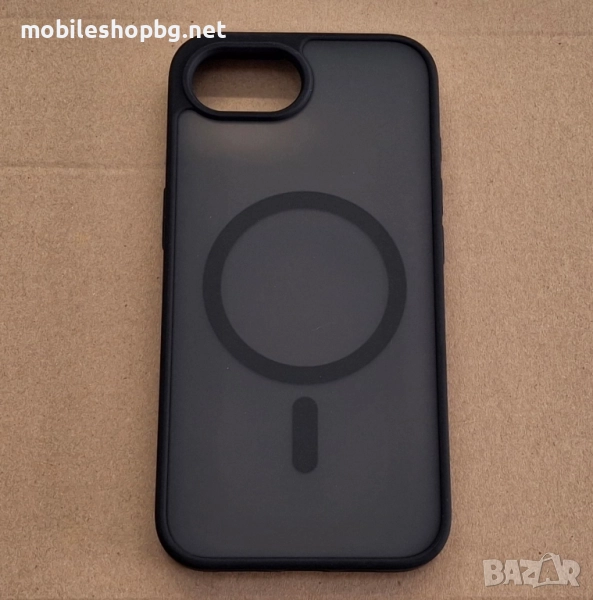 iPhone 16e калъф гръб MagSafe черен матов, снимка 1