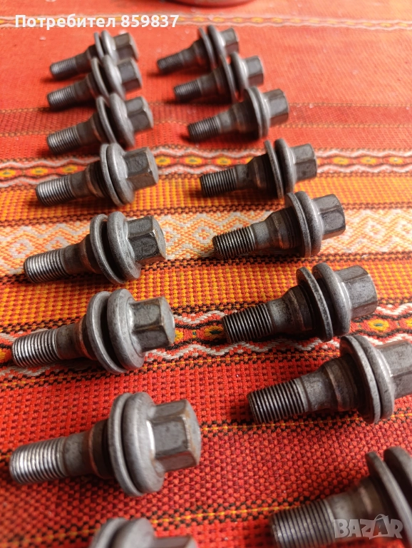 Болтове за алуминиеви джанти за Пежо , снимка 1