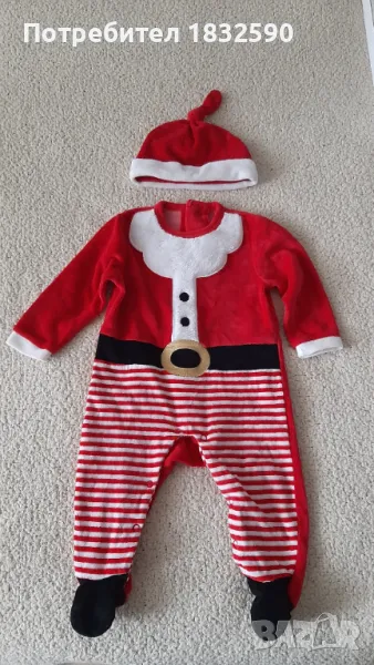 Бебешки коледен костюм 6-9 мес., снимка 1
