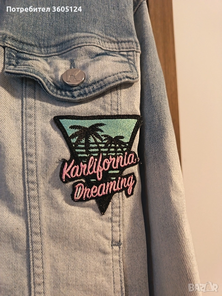 Оригинално дънково яке KARL LAGERFELD размер XS, снимка 1