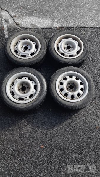 Комплект джанти с гуми  14 цола volkswagen 4x100 с гуми, снимка 1