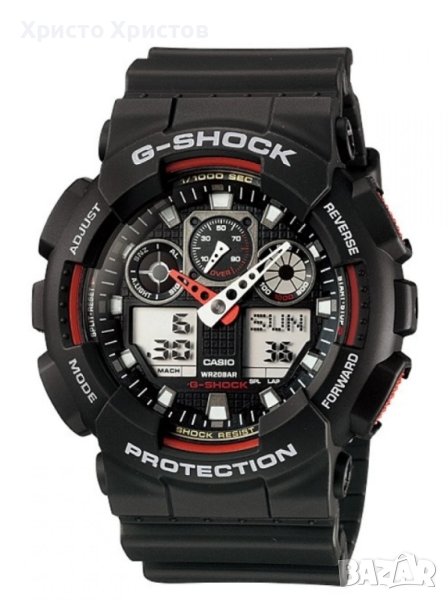 Новогодишна промоция!Мъжки часовник Casio G-Shock GA-100-1A4ER, снимка 1
