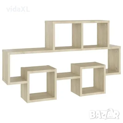 vidaXL Стенен рафт във форма на кола, дъб сонома, 82x15x51 см（SKU:807253）, снимка 1