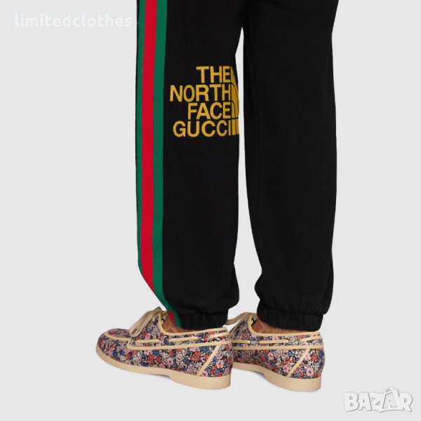 GUCCI x THE NORTH FACE Black Web Logo Print Мъжко Долнище Анцуг size XL (L), снимка 1