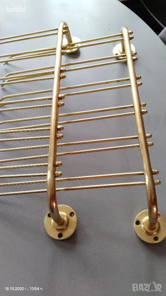 Месингови държачи за чаши., снимка 1