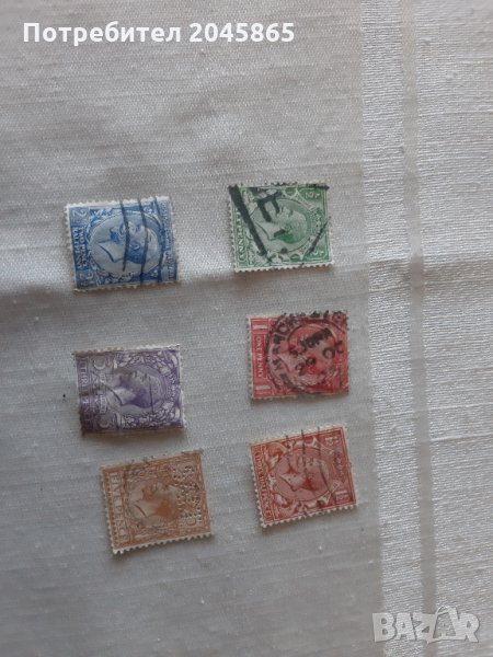 Продавам лот стари английски марки от 30те години, снимка 1