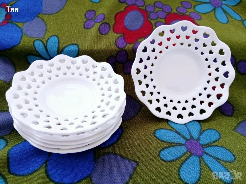 Малки ажурни чинийки , снимка 1