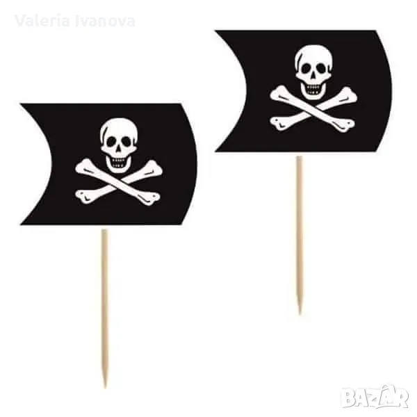 Комплект топери Пиратско знаме, 6 броя 99944, снимка 1