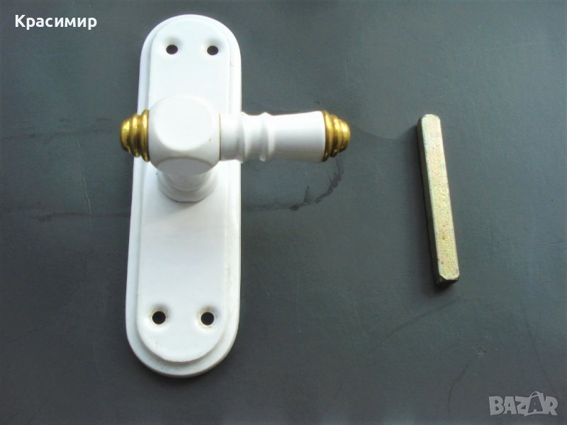Дръжка за прозорец, бяла оливка /месинг , снимка 1