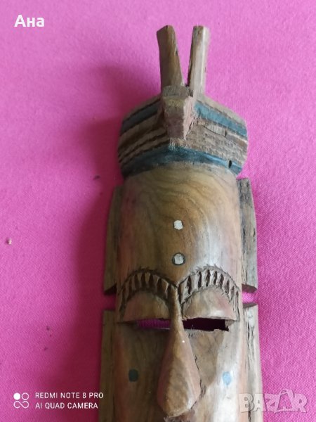 африканска дървена маска , снимка 1
