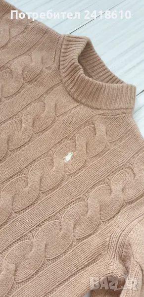 POLO Ralph Lauren Cable Wool / Cashmere Knit Womens Size S НОВО! ОРИГИНАЛ! Дамски Поло Пуловер !, снимка 1