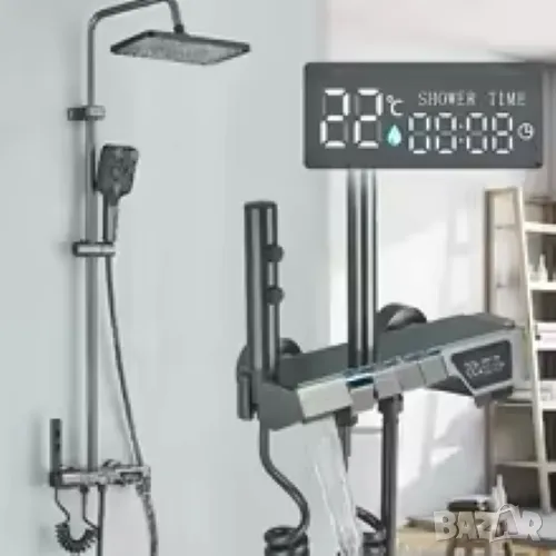 🚿 ЛУКСОЗНА ЦИФРОВА LED ДУШ СИСТЕМА – Бъдещето на банята е тук! 🌟, снимка 1